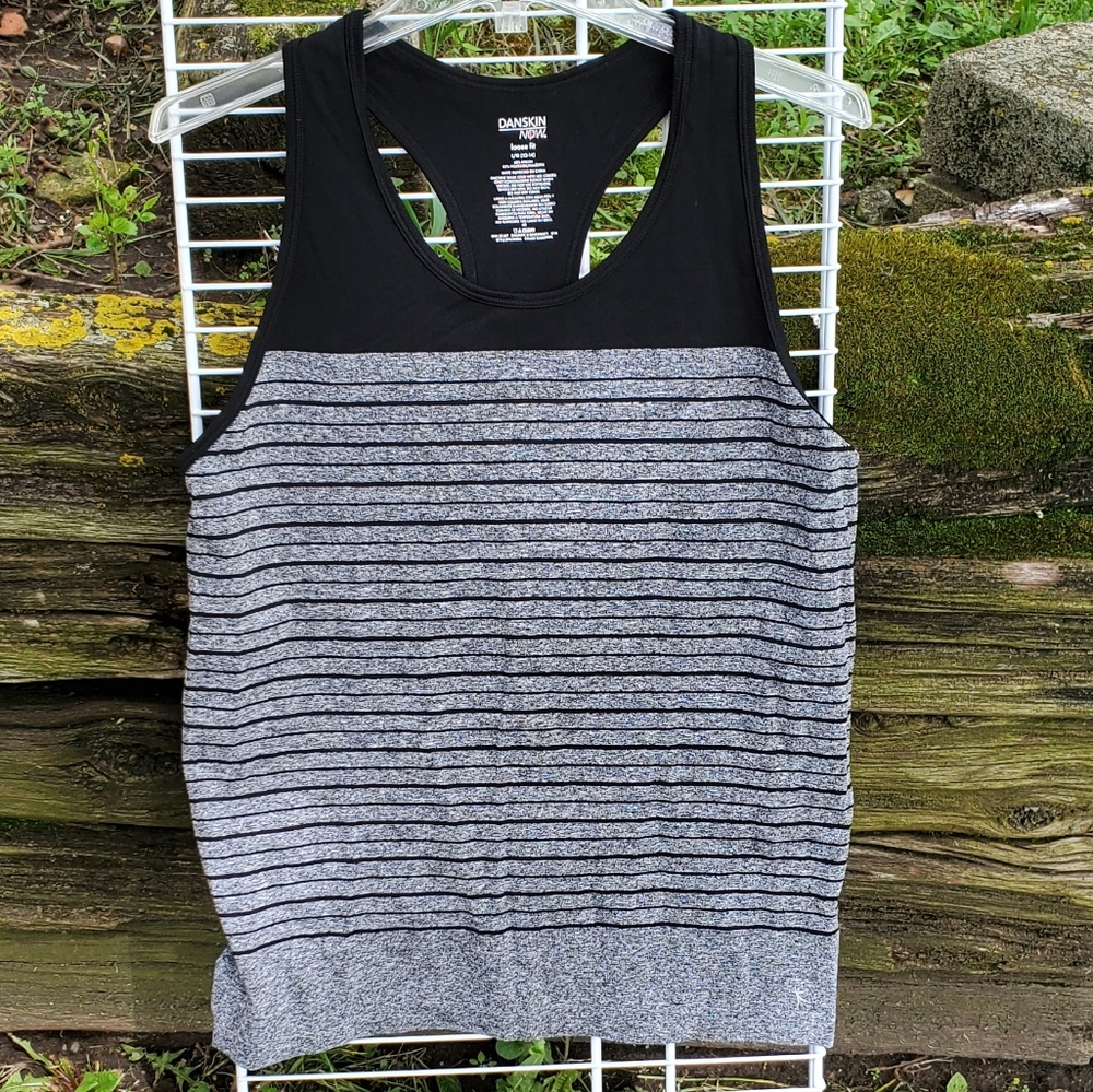 DANSKIN NOW Dri More Racerback Tank Top Large